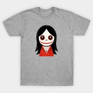 Japanese Horror Doll Kuchisake-Onna Creepy Cute T-Shirt